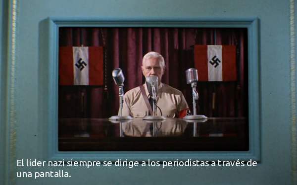 El líder nazi y la telepantalla