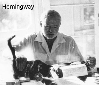 Hemingway y su gato