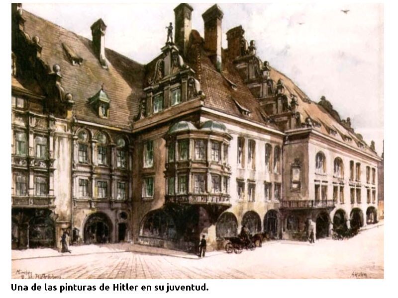 Una pintura de Hitler