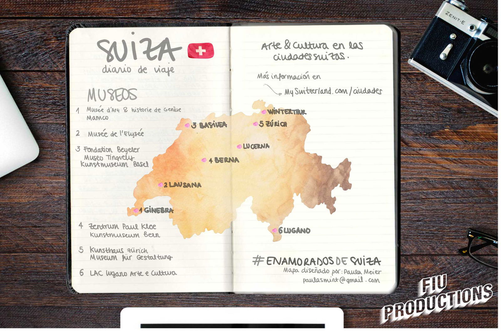 Paula Meier presentó este cuaderno de viaje artesanal para conectar con los viajeros más románticos.