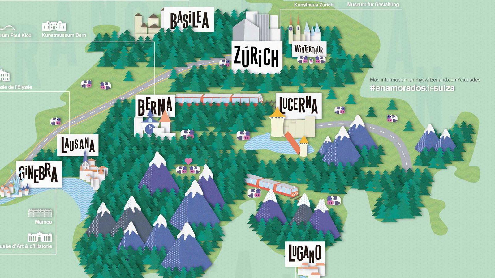 mapa de suiza