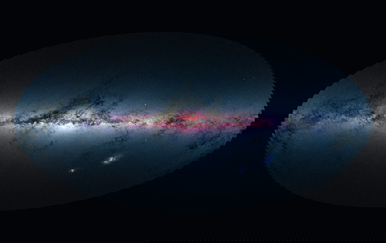 Mapa del cielo elaborado por Gaia (ESA)