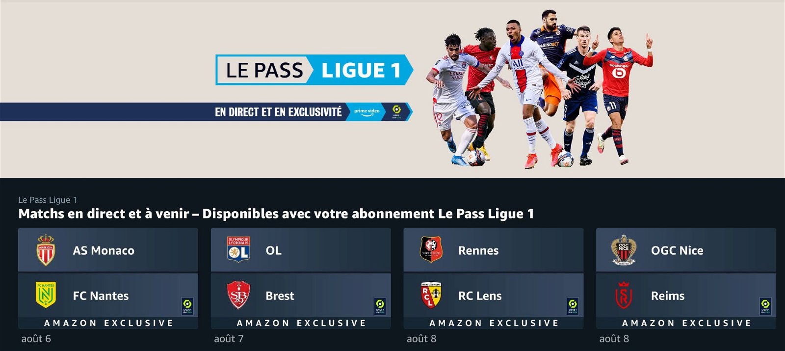 La Ligue 1 de Francia, en Prime Video