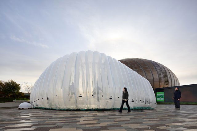 arquitectura con algas
