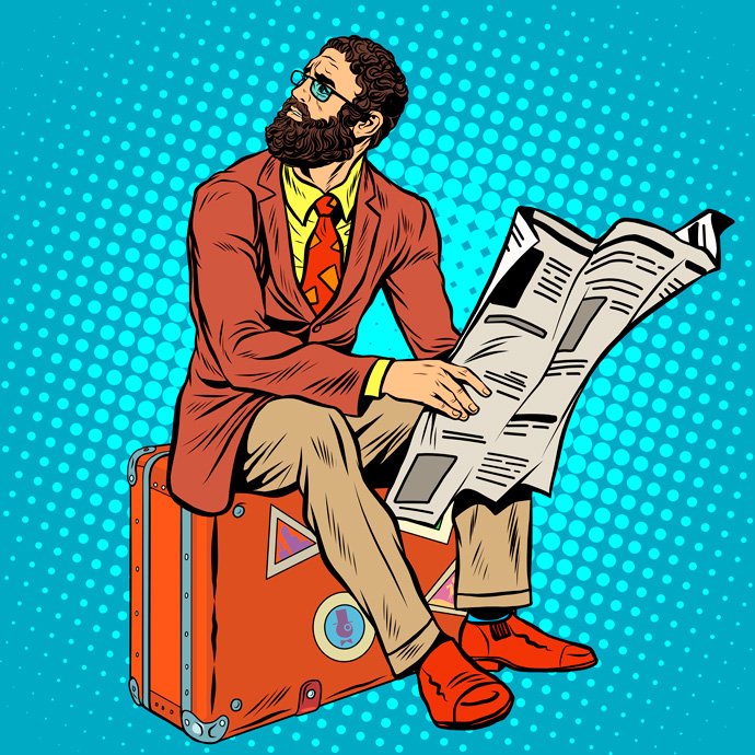leer periódicos en papel